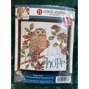 Stitch Studio Hope Owl  Nicole Counted Cross Stitch Kit Tree by Nicole New
